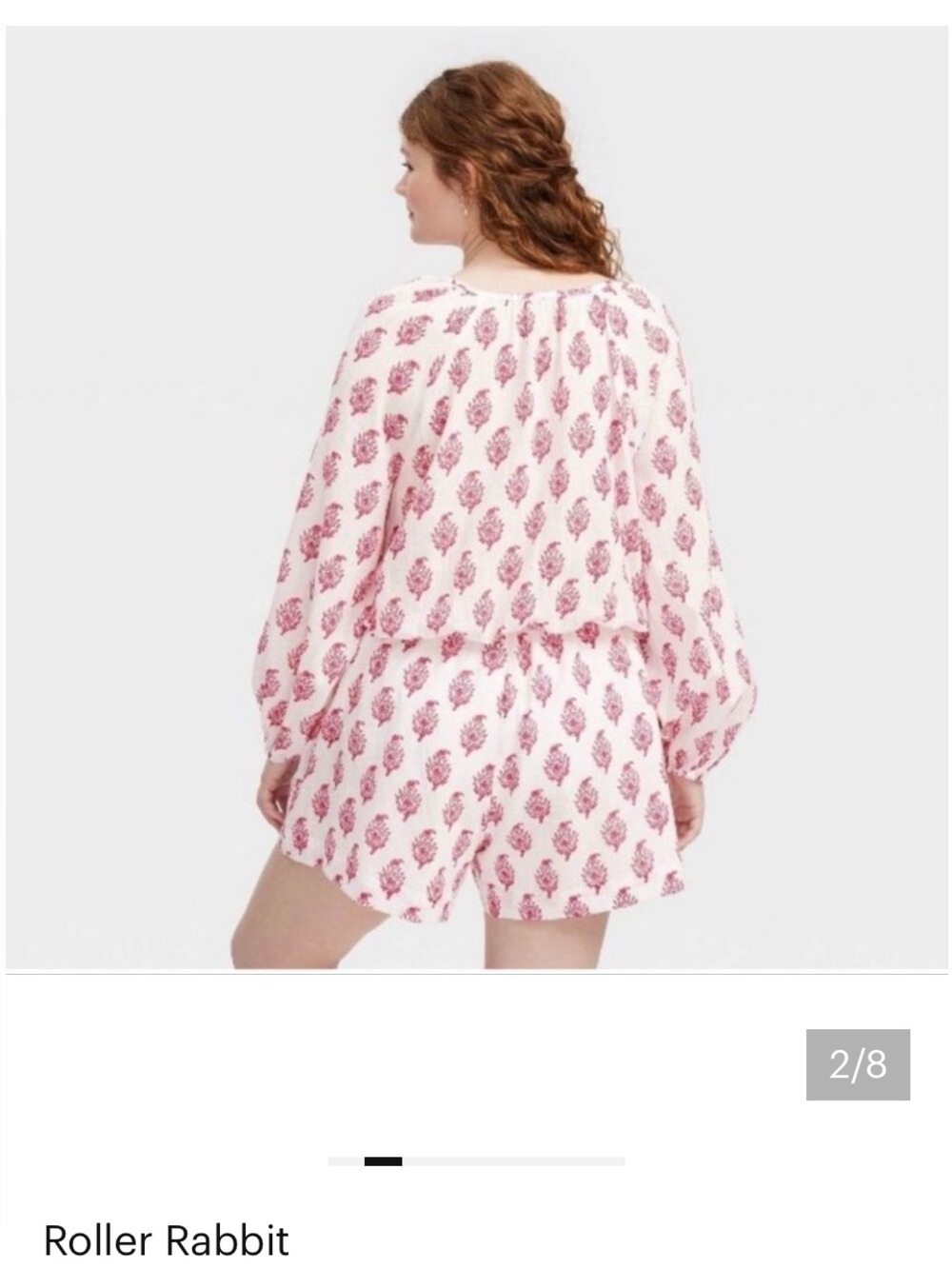 NWT Roller Rabbit Two Piece Short Set size Medium